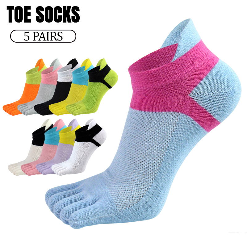 Ankle Sock Low Cut - 5 par damskich skarpetek z oddzielnymi