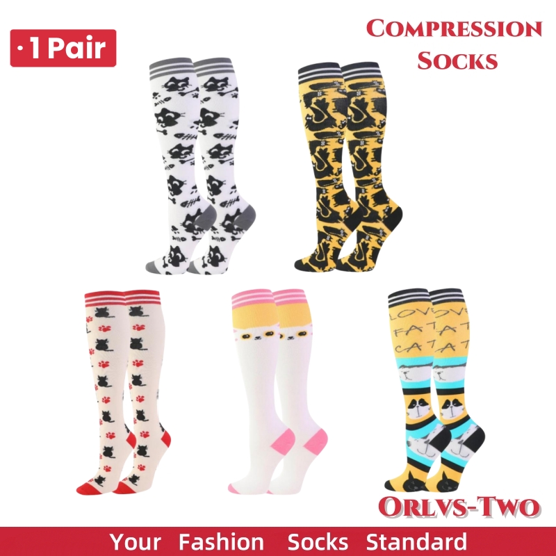 1 Pair Cute Cat Compression So – Compression Sock Medical recenzja i cena